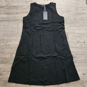 Sampeel Women's Sleeveless Dress Tank Casual Black Size M with Pockets